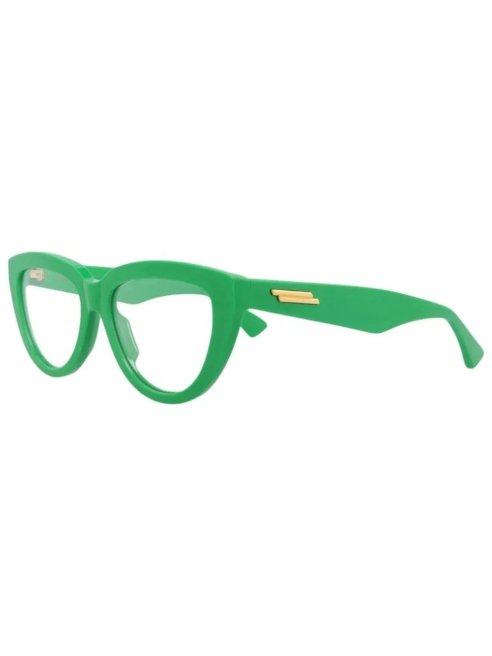 New Bottega Veneta Women's Eyeglasses Cat Eye Recycled Acetate Frame Green Green